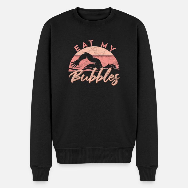 Funny Swimming Eat My Bubbles - Pull Premium bio Homme - noir