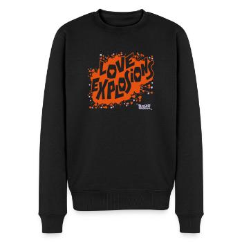 LOVE EXPLOSION - Pull Premium bio Homme - noir - Devant - Nico (187cm)
