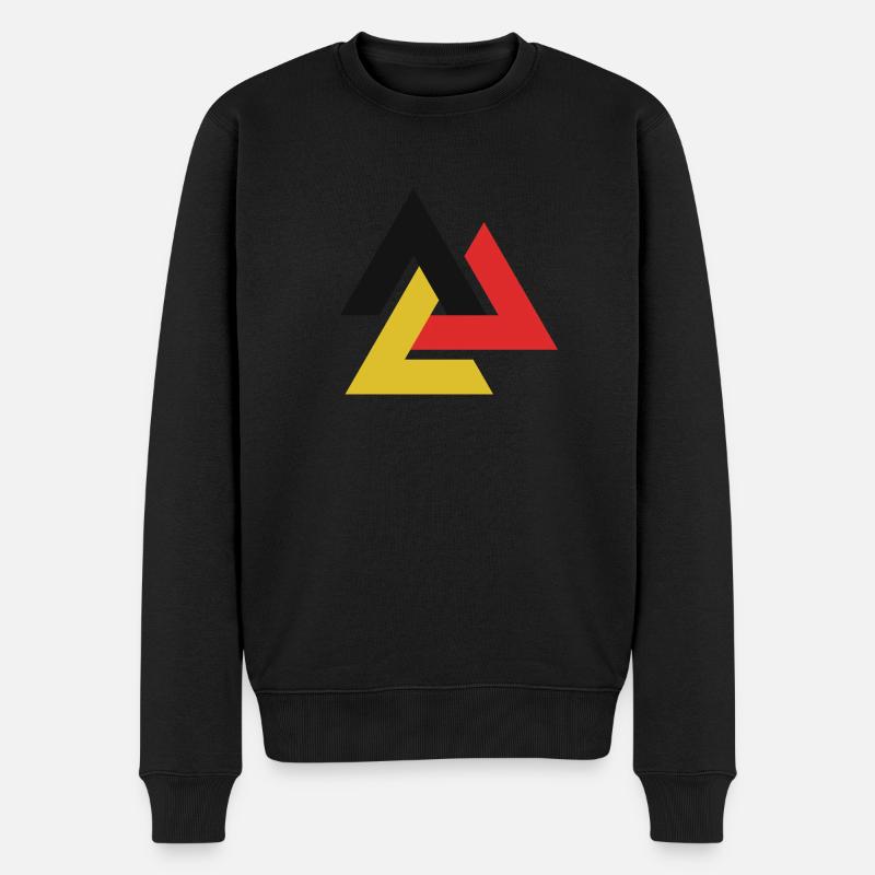 Wikinger Symbole - Männer Premium Bio Pullover - Schwarz