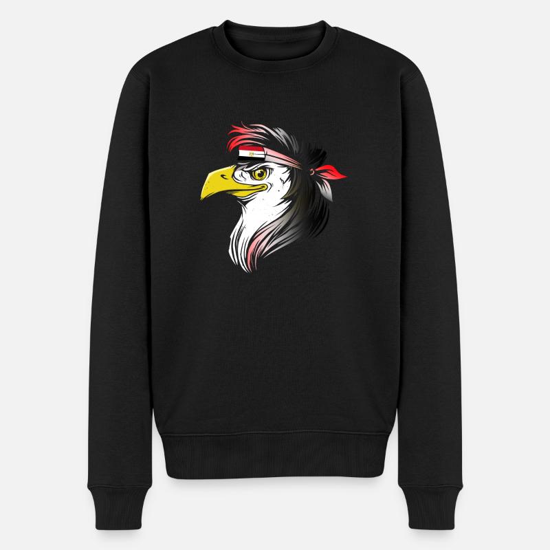 Ägypten - Männer Premium Bio Pullover - Schwarz