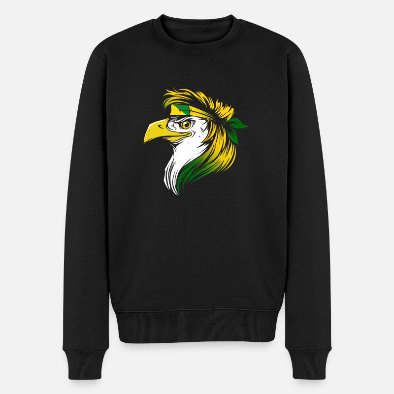 Französisch-Guayana - Männer Premium Bio Pullover - Schwarz