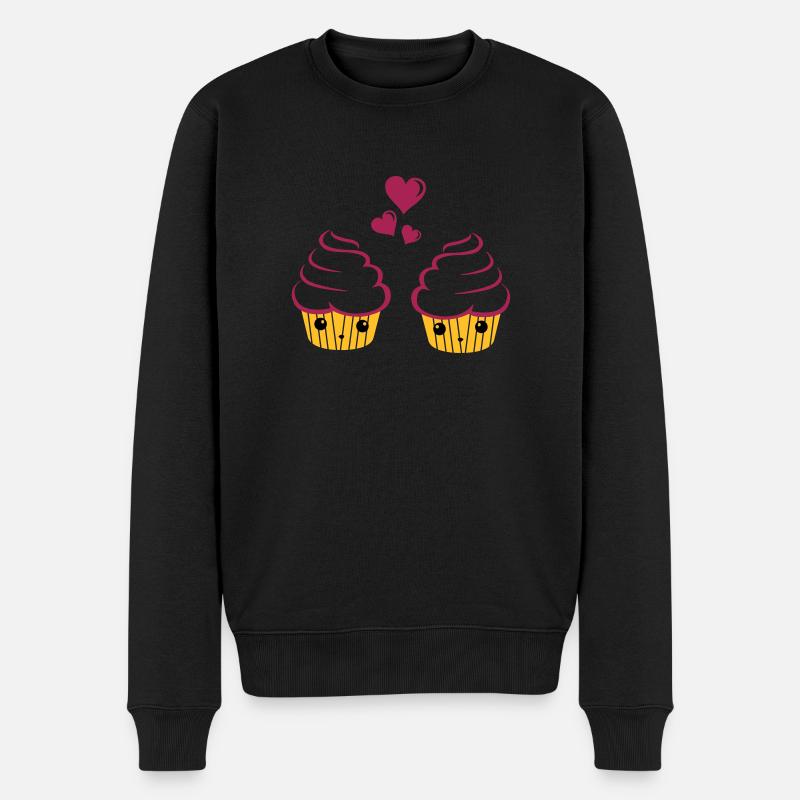 amour de petit gâteau sucré - Pull Premium bio Homme - noir