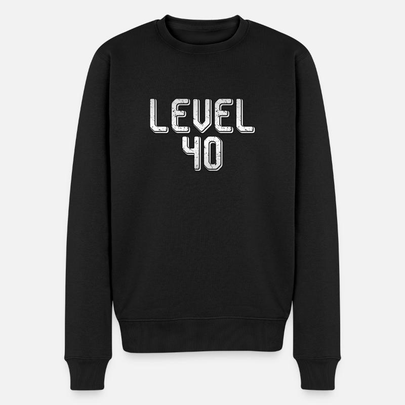 NIVEAU 40 - Pull Premium bio Homme - noir