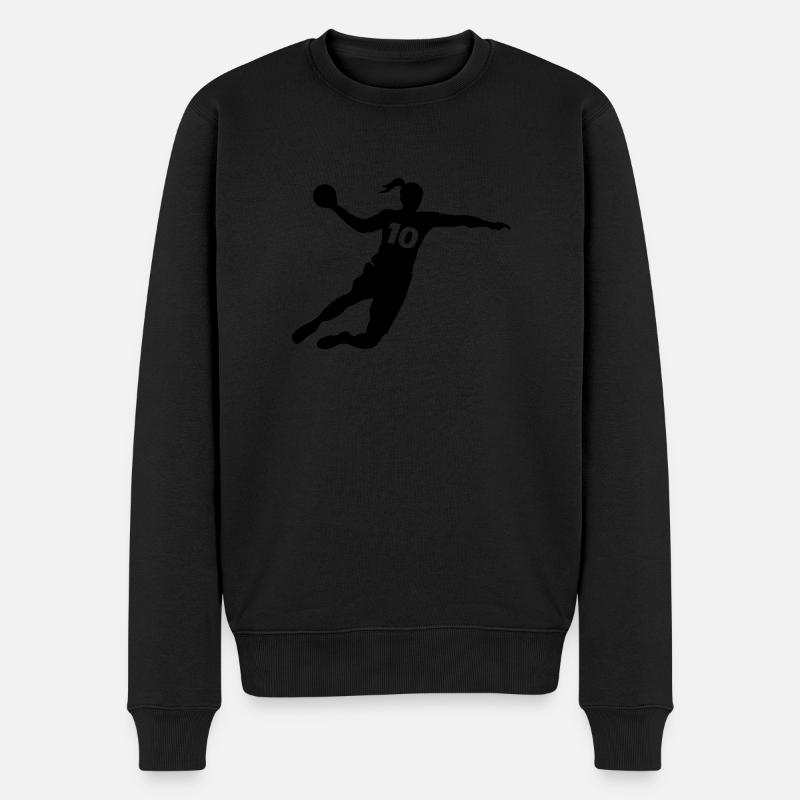 femmes handball 10 - Pull Premium bio Homme - noir