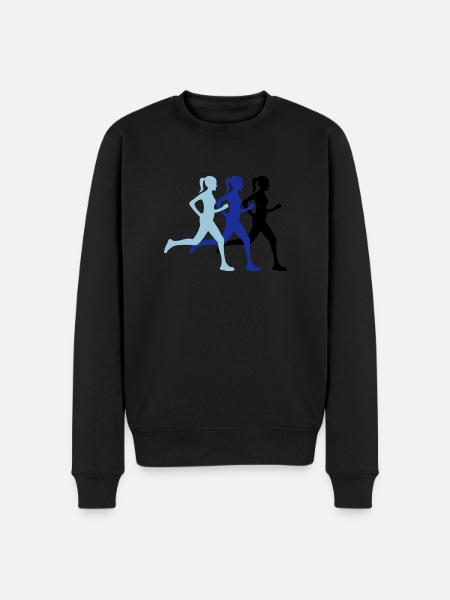 runners - Men's Premium Organic Jumper - black