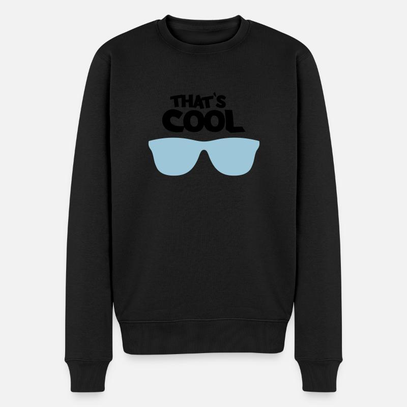 thats cool - Männer Premium Bio Pullover - Schwarz