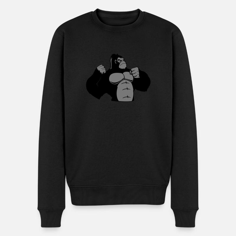 gorille - Pull Premium bio Homme - noir