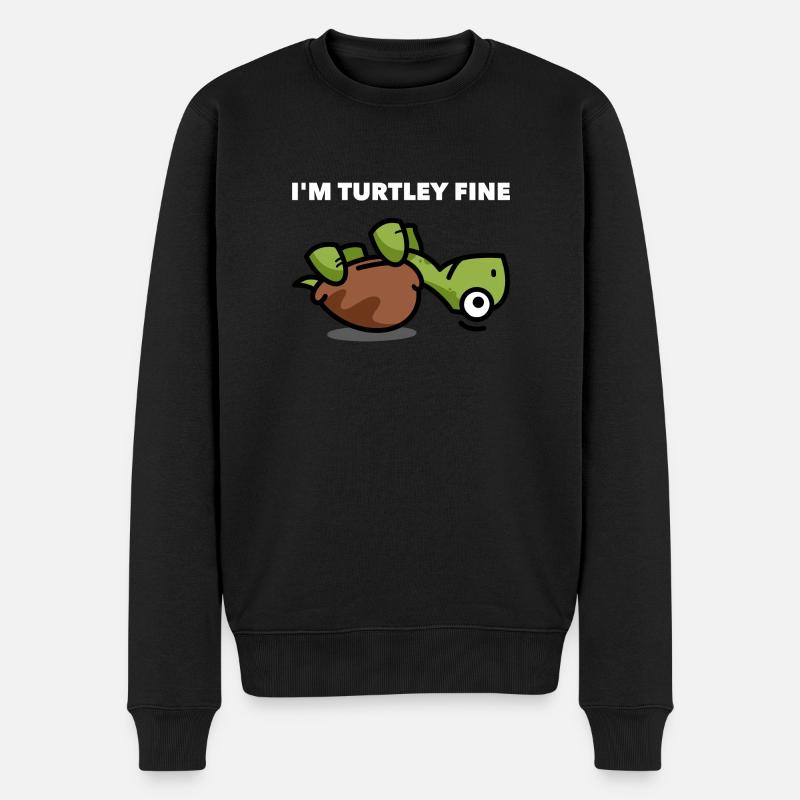 Turtle Turtle Pun Gift - Pull Premium bio Homme - noir