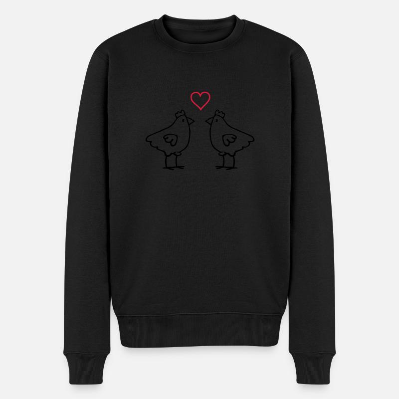 amour de poulet - Pull Premium bio Homme - noir