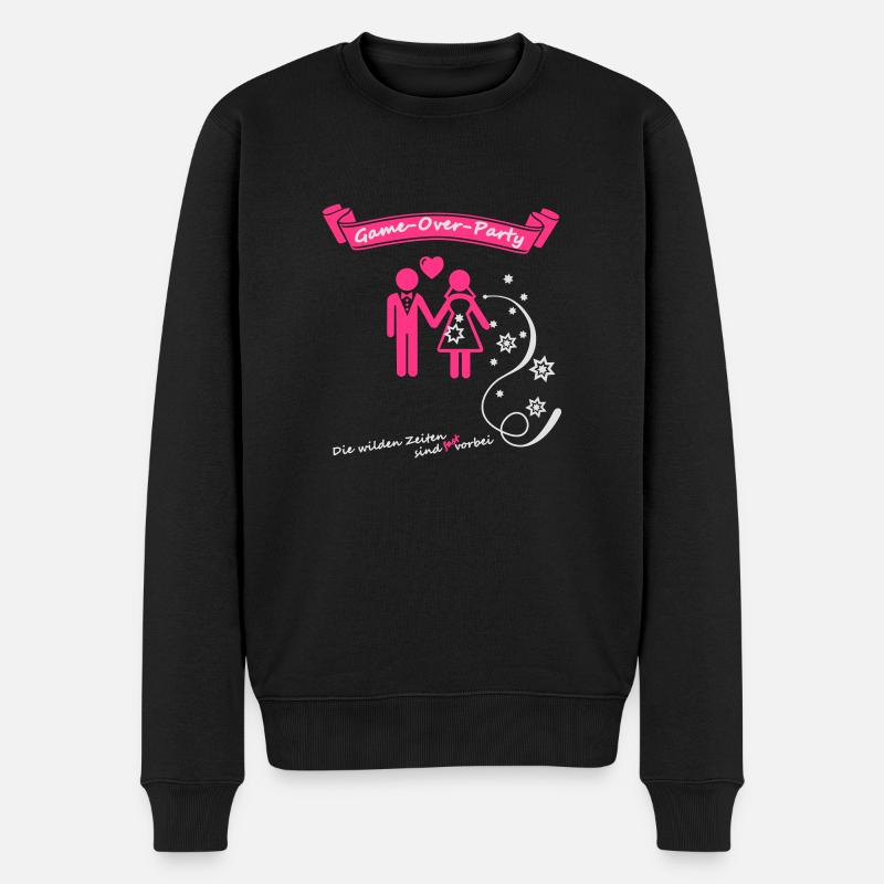 Game Over Party - Männer Premium Bio Pullover - Schwarz