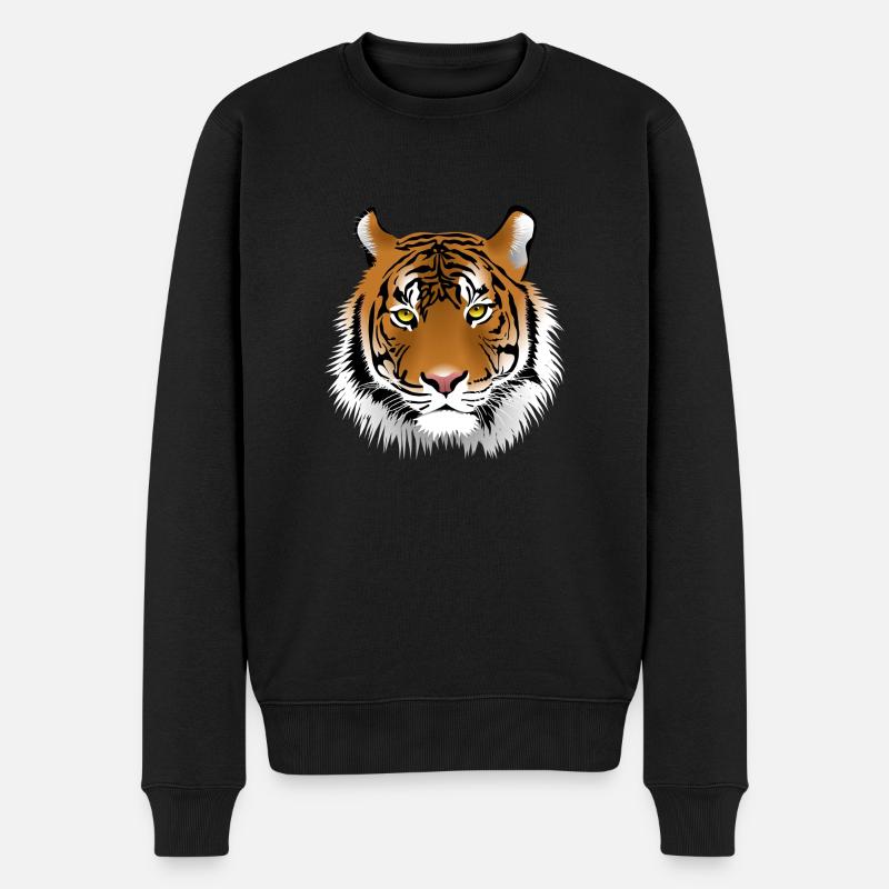 tigre - Pull Premium bio Homme - noir
