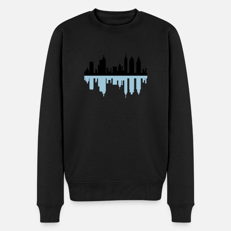 toits de la ville - Pull Premium bio Homme - noir