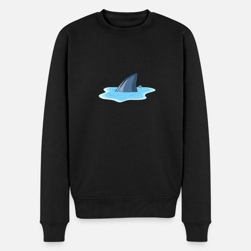 Flaque d'aileron de requin - Pull Premium bio Homme - noir