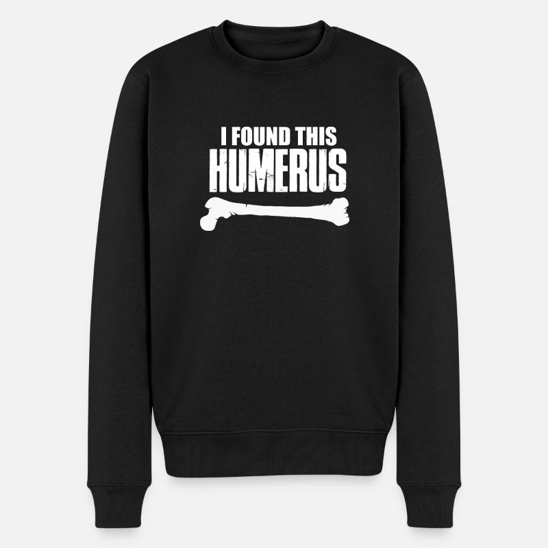 Ich fand diese Humerus lustig Arzt - Männer Premium Bio Pullover - Schwarz