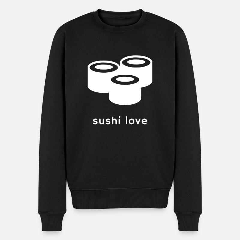 Sushi - Pull Premium bio Homme - noir