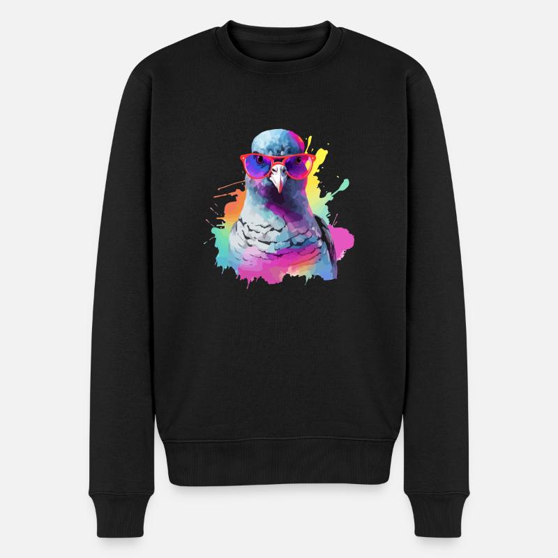 Ron le pigeon - Pull Premium bio Homme - noir