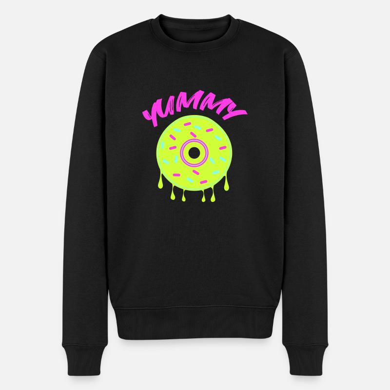 Donut Yummy - Pull Premium bio Homme - noir
