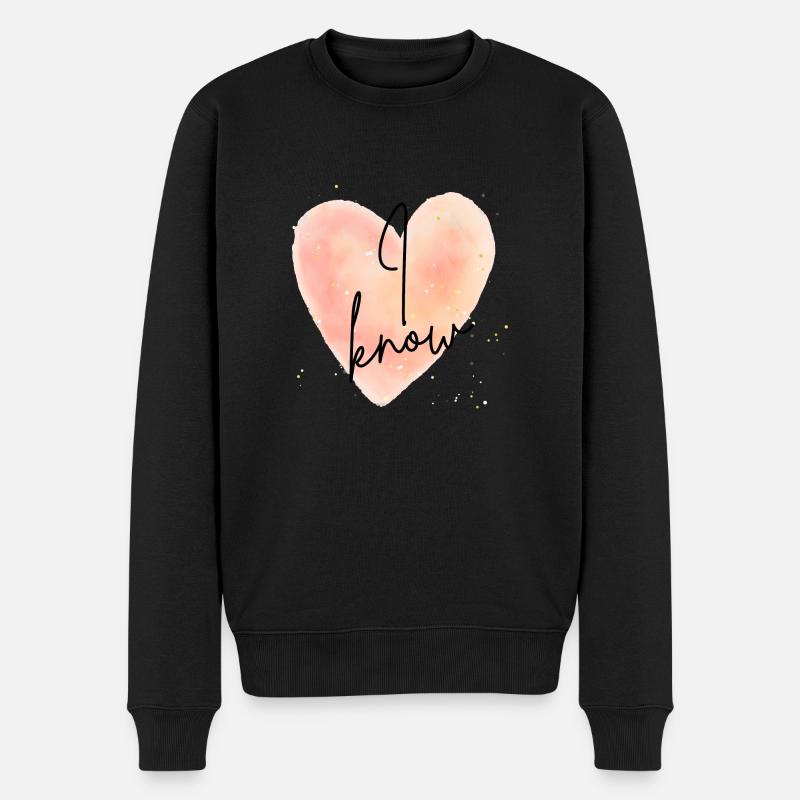 Je sais - Pull Premium bio Homme - noir