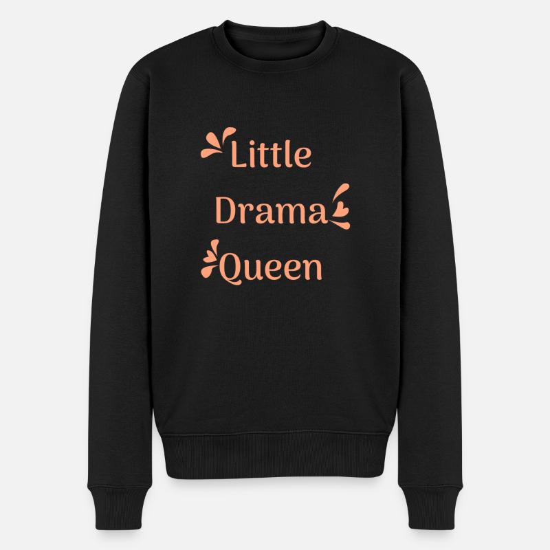 Little Dramq Queen - Männer Premium Bio Pullover - Schwarz