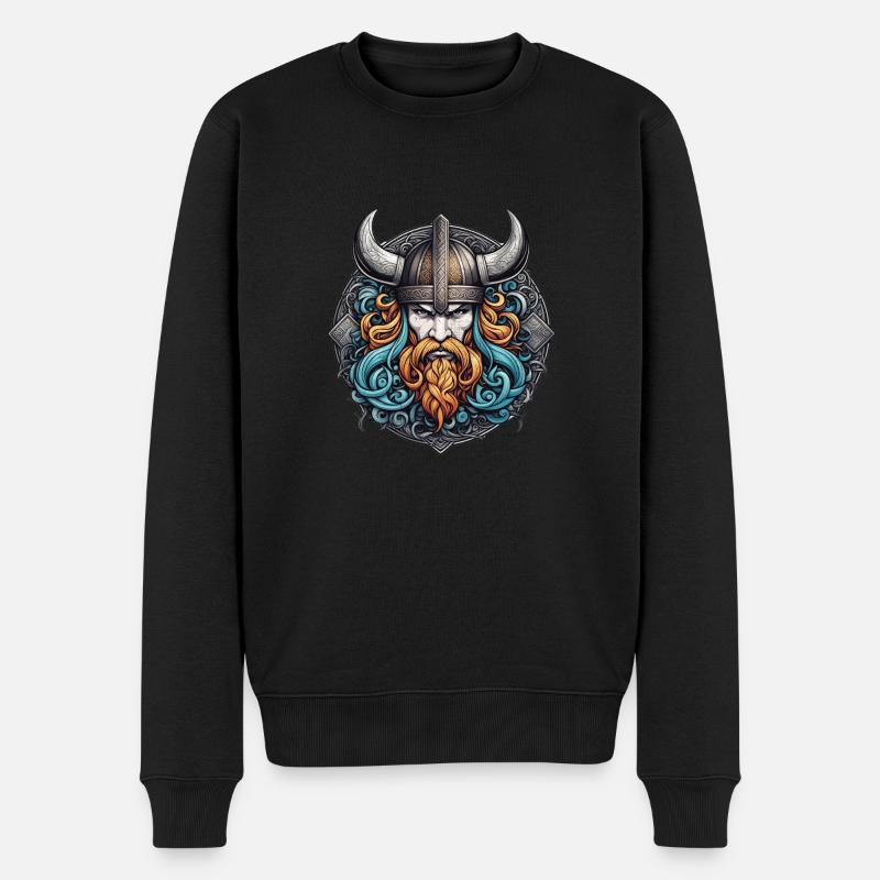 viking odin thor valhalla - Pull Premium bio Homme - noir