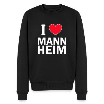 Mannheim Monnem Mannheimat - Men's Premium Organic Jumper - black - Front - Nico (187cm)