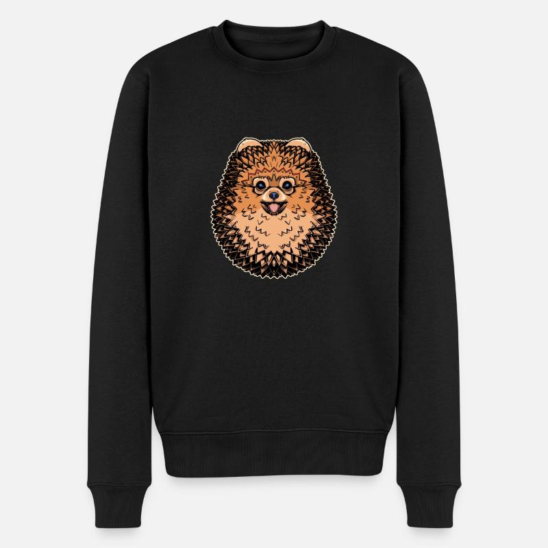 Stammes-Spitz - Männer Premium Bio Pullover - Schwarz