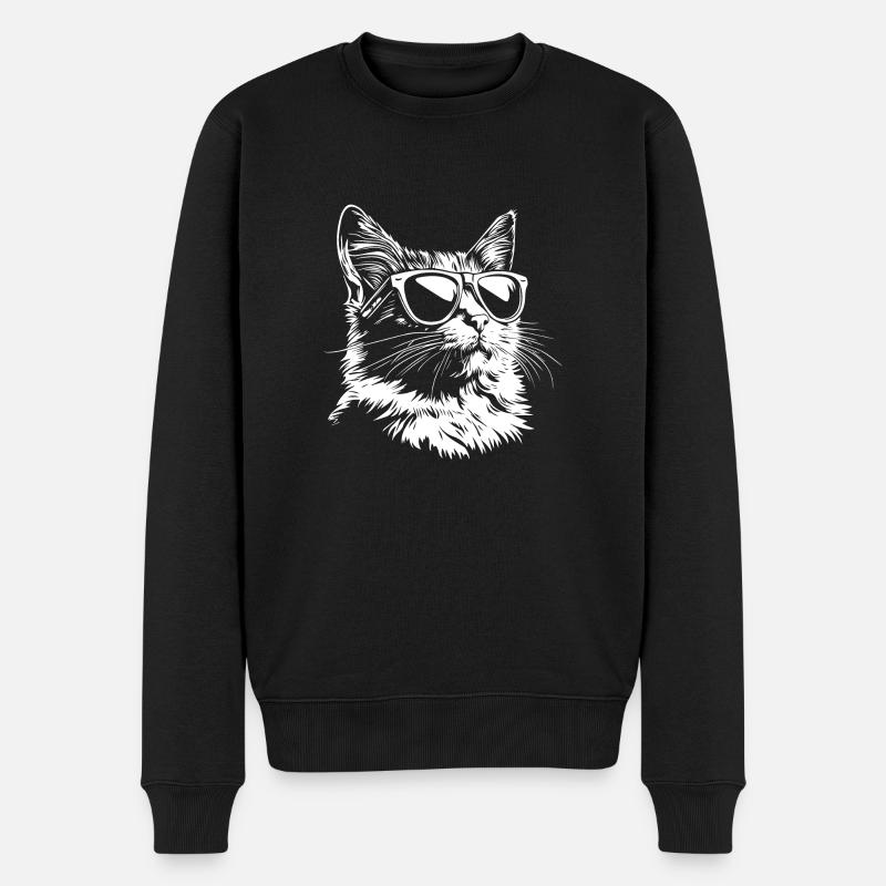 Lunettes de soleil Cool Cat - Pull Premium bio Homme - noir