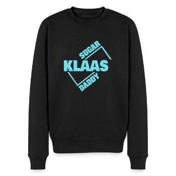 Klaas als Sugardaddy - Männer Premium Bio Pullover - Schwarz - Vorne - Nico (187cm)