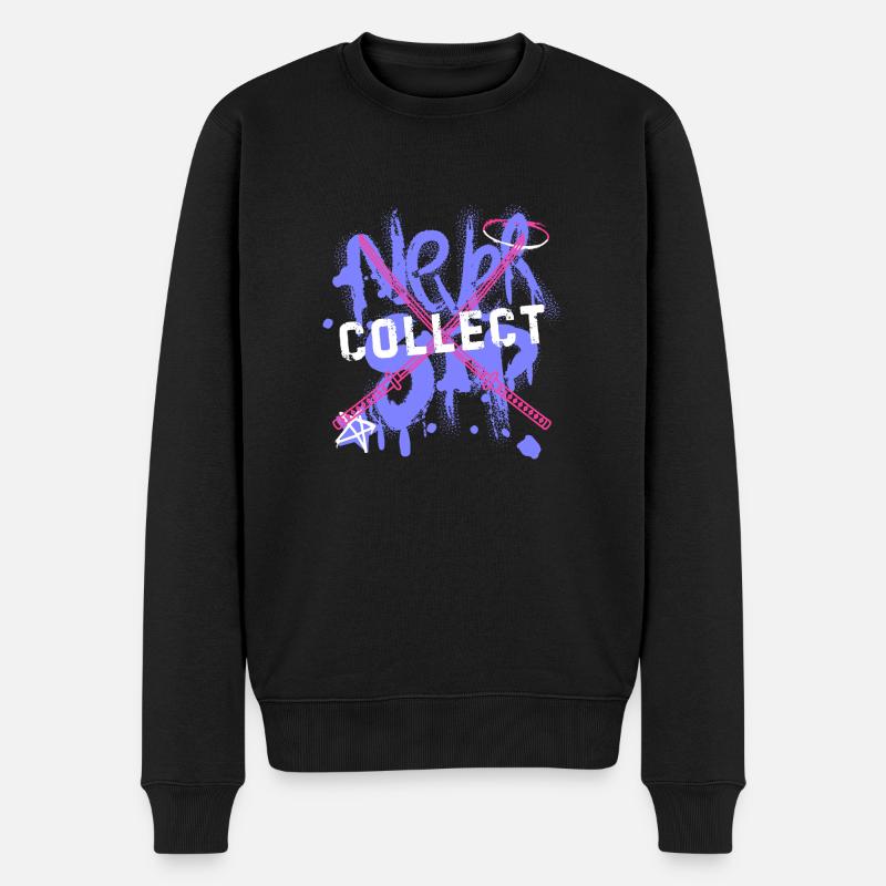 Ne jamais s’arrêter - Pull Premium bio Homme - noir