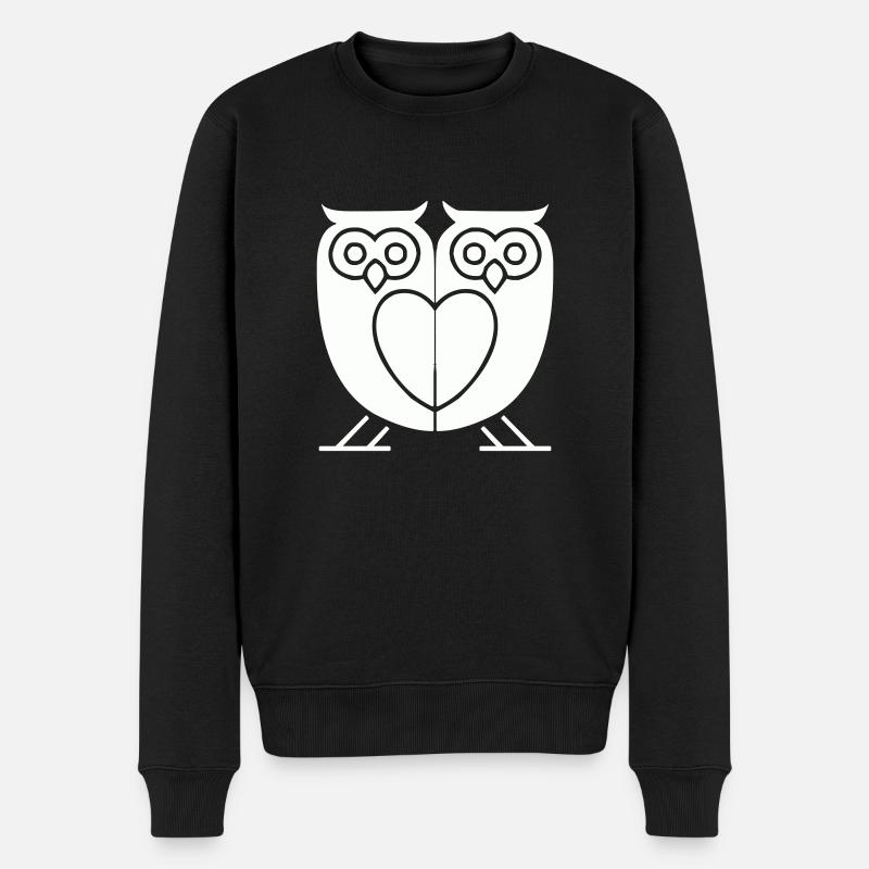 Hiboux 2 - Pull Premium bio Homme - noir