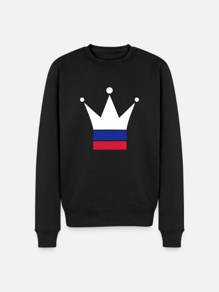 Russie - Pull Premium bio Homme - noir