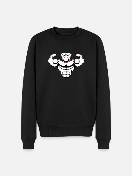 strong bulldog 02 - Men's Premium Organic Jumper - black
