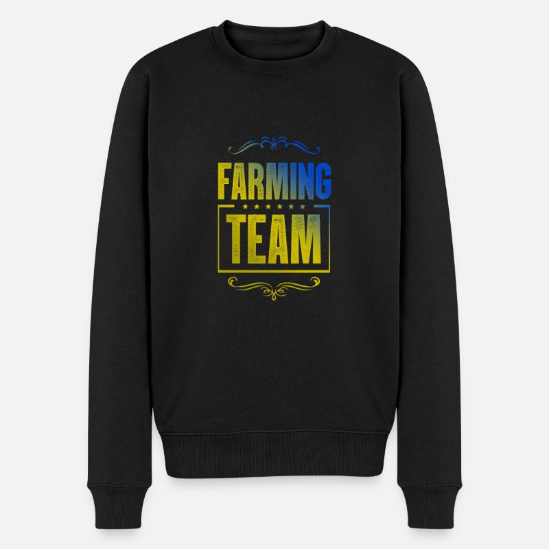 Équipe d’agriculteurs - Pull Premium bio Homme - noir