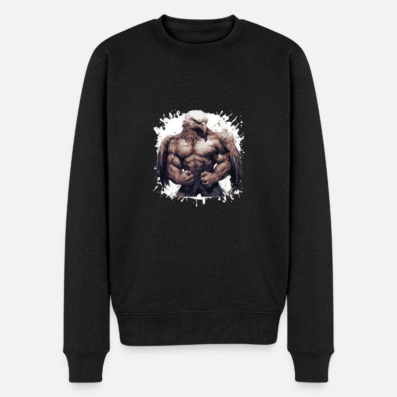 Muscles de l’aigle - Pull Premium bio Homme - noir