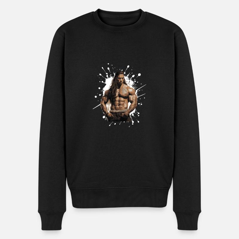 Chef des muscles indiens - Pull Premium bio Homme - noir