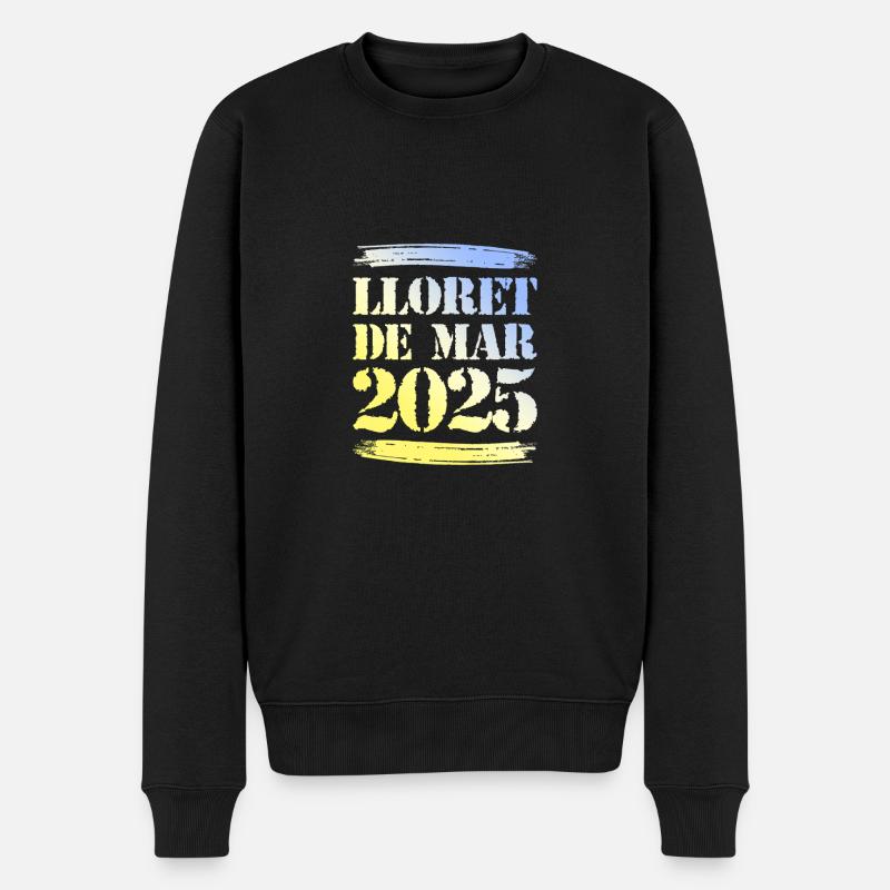 Lloret De Mar 2025 - Männer Premium Bio Pullover - Schwarz
