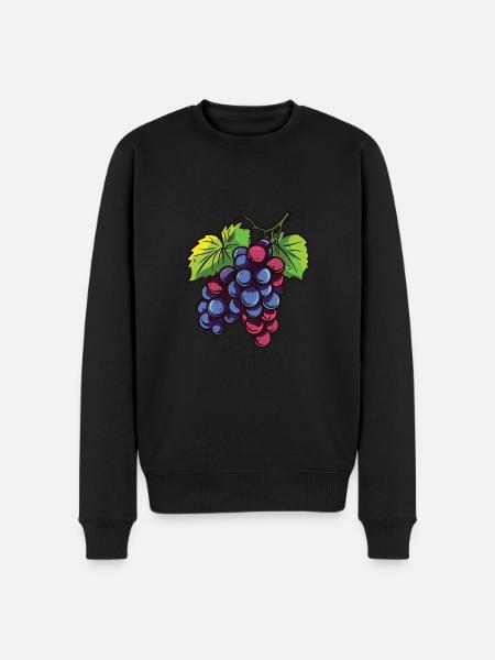 Grapes - Men's Premium Organic Jumper - black
