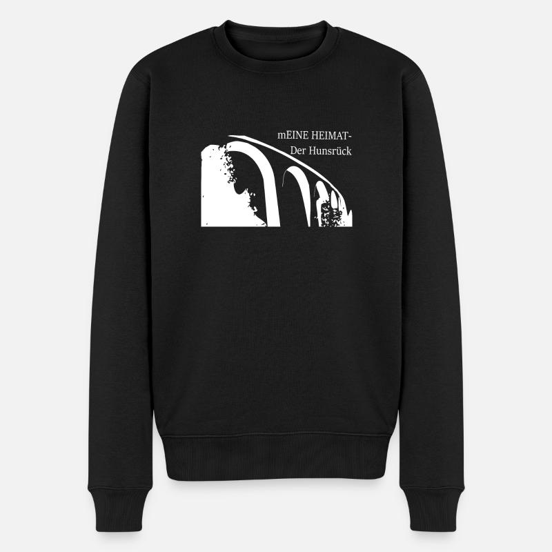 meine heimat - Männer Premium Bio Pullover - Schwarz