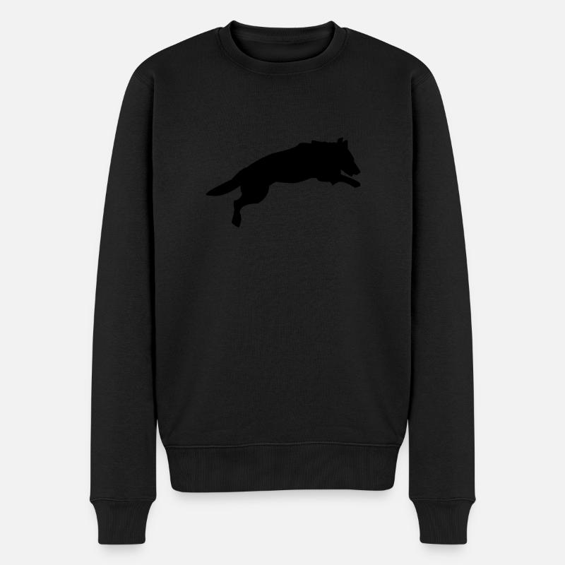 chien - Pull Premium bio Homme - noir