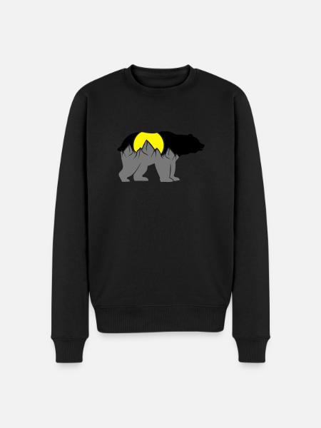 bear mountains - Men's Premium Organic Jumper - black