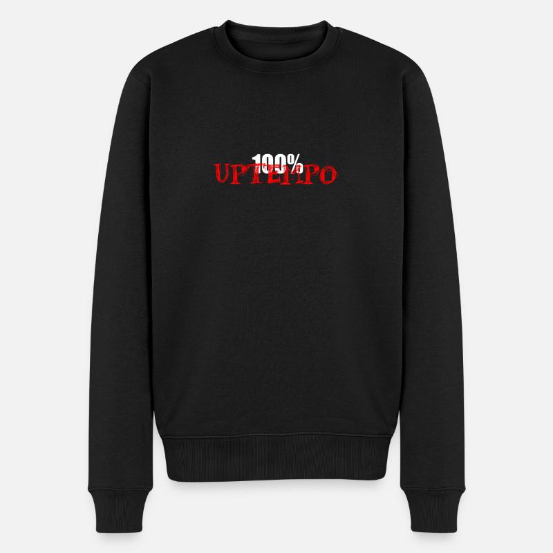 Uptempo - Männer Premium Bio Pullover - Schwarz