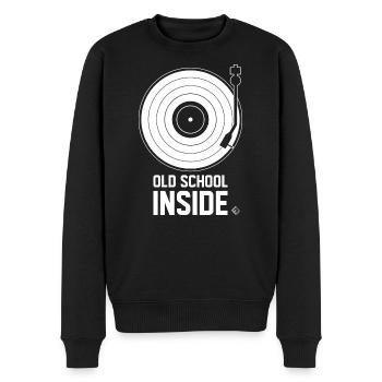 Old School Inside - Turntable White - Pull Premium bio Homme - noir - Devant - Nico (187cm)
