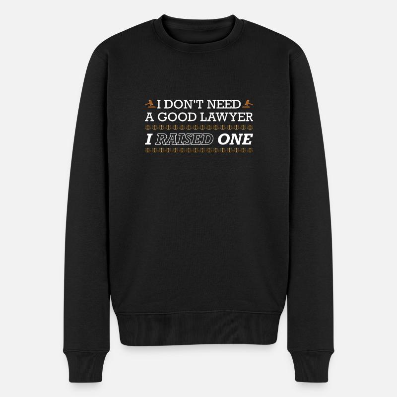 Anwalt Rechtsanwalt Jurist Gericht Geschenk - Männer Premium Bio Pullover - Schwarz