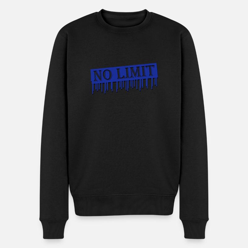 no limit 2 - Männer Premium Bio Pullover - Schwarz