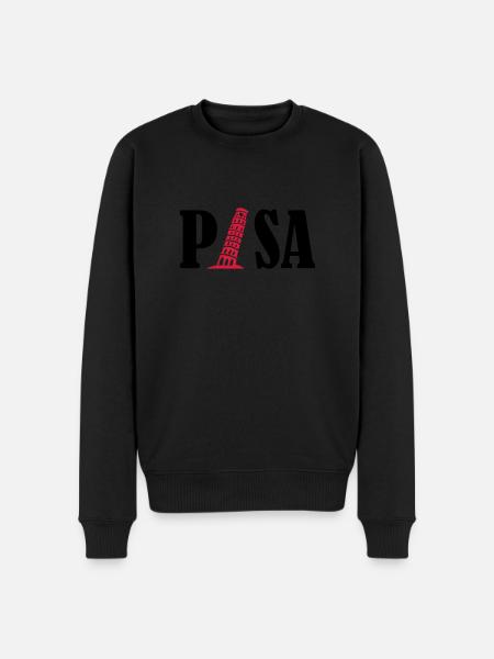 pisa 02 - Men's Premium Organic Jumper - black