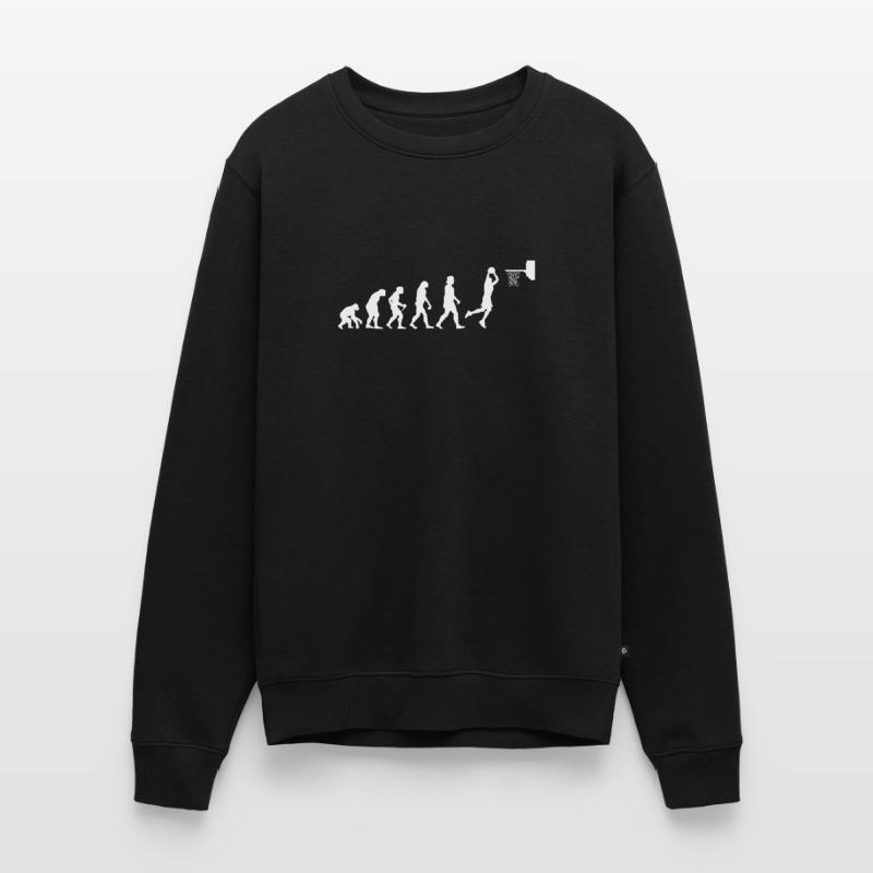 Basketball Evolution Dunk Dunking Geschenkidee Männer Premium Bio Pullover