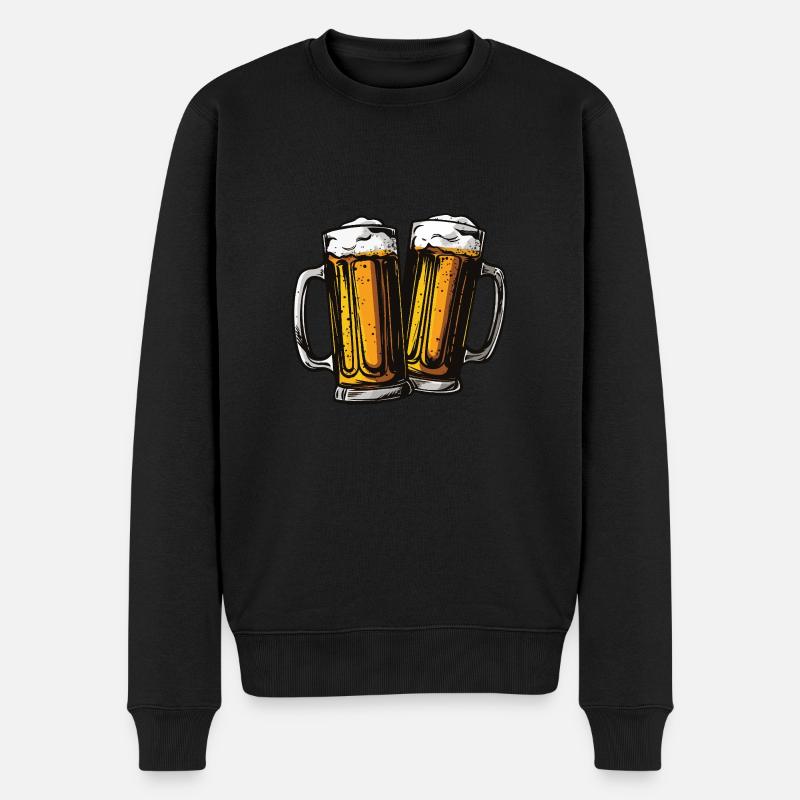 Chope à bière Bière - Pull Premium bio Homme - noir