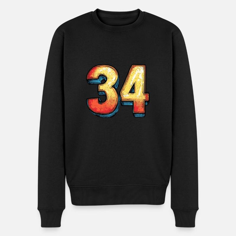 Bande dessinée à 34 numéros - Pull Premium bio Homme - noir
