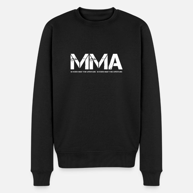MMA - Männer Premium Bio Pullover - Schwarz