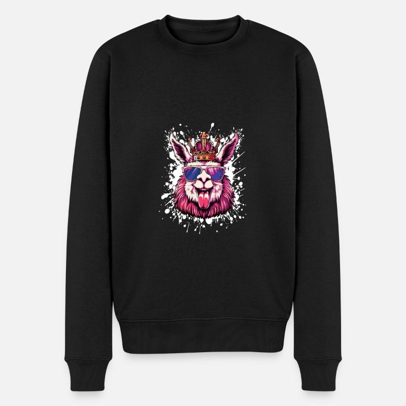 Alpaga Drôle - Pull Premium bio Homme - noir